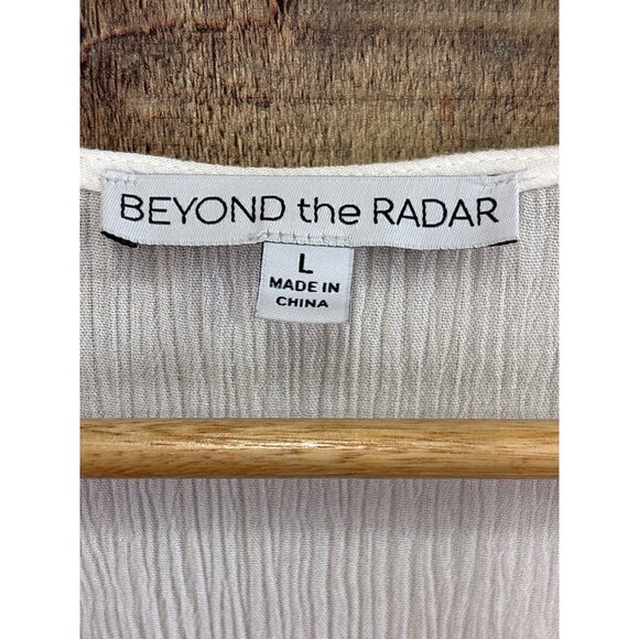 White Lace Trim Midi Dress Large By Beyond The Radar - Picture 2 of 6